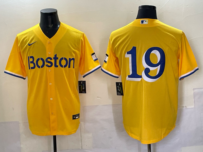 Men 2025 Boston Red Sox #19 Anthony yellow Nike MLB Jersey 002->boston red sox->MLB Jersey